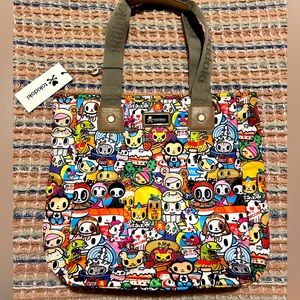Retired tokidoki food collection tote bag